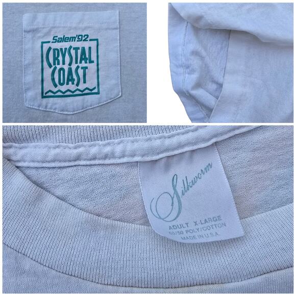 VTG Salem Cigarettes Tshirt RJ Reynolds Tobacco 1992 Silkworm Size XL Fresh Side - Picture 7 of 10